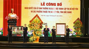 Công bố thành lập thị xã Việt Yên (tỉnh Bắc Giang)