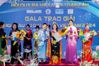 Hoa hậu biển Phạm Thuỳ Trang làm giám khảo Hoa hậu Áo dài quý bà Việt Nam 2024.