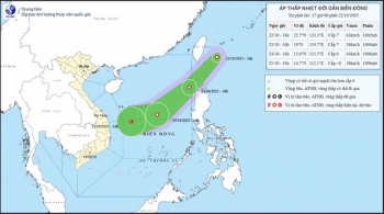 Một áp thấp nhiệt đới mới hình thành có thể đi vào Biển Đông