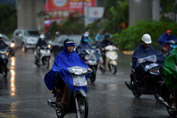 Mưa lớn cục bộ ở cao nguyên Trung Bộ và Nam Bộ